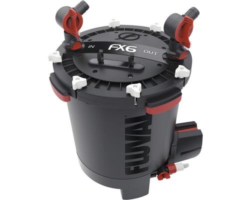 Buitenfilter aquarium Fluval FX6, ca. 3500 l/u, voor aquaria tot 1500 l, 41 W, zwart