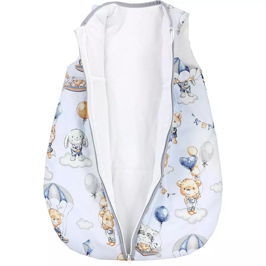 TupTam Baby Ganzjahres Schlafsack Ärmellos Wattiert blaubraun