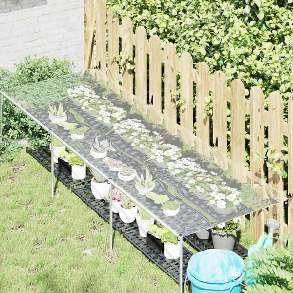 vidaXL Plantedeksel med maljer 1x3 m PVC