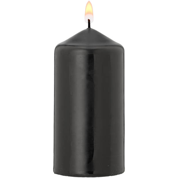 Blokker Stompkaars - 6x12 cm - Zwart