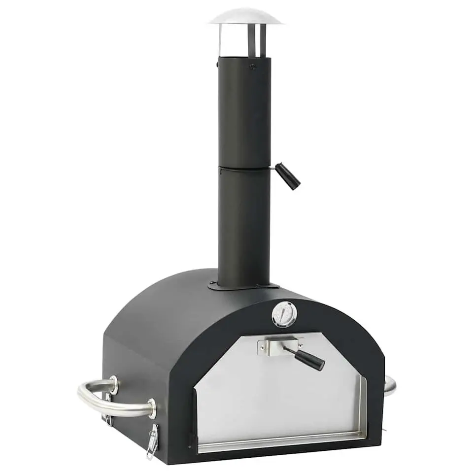vidaXL - Barbecue - Zwart - Staal