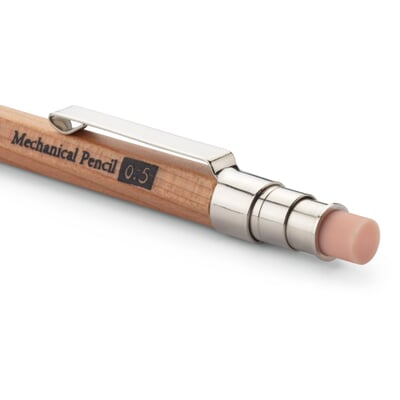 Mini-Druckbleistift Zedernholz 0,5-mm-Mine, Natur