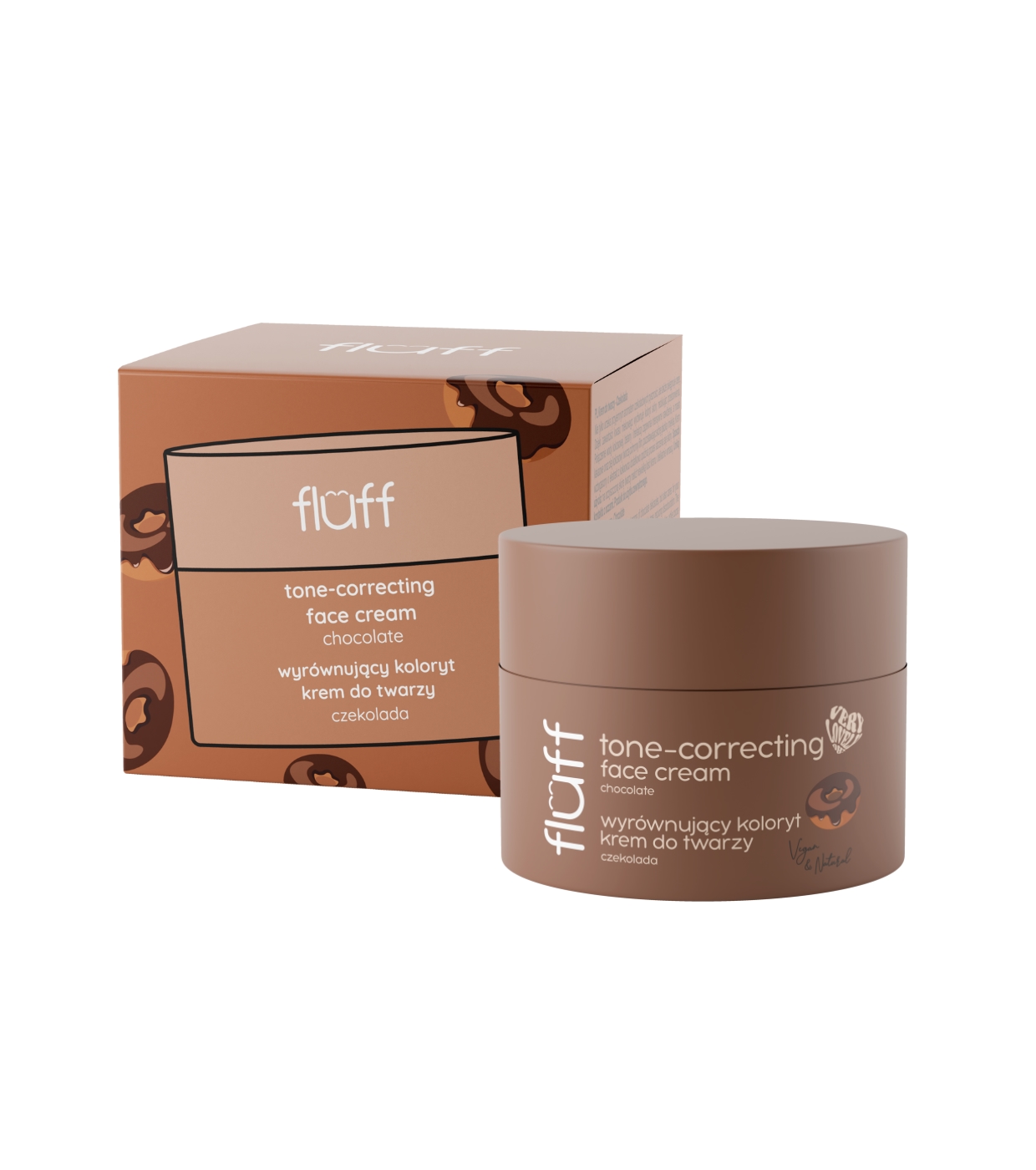 Fluff - Creme Facial Corretor de Tom - Chocolate