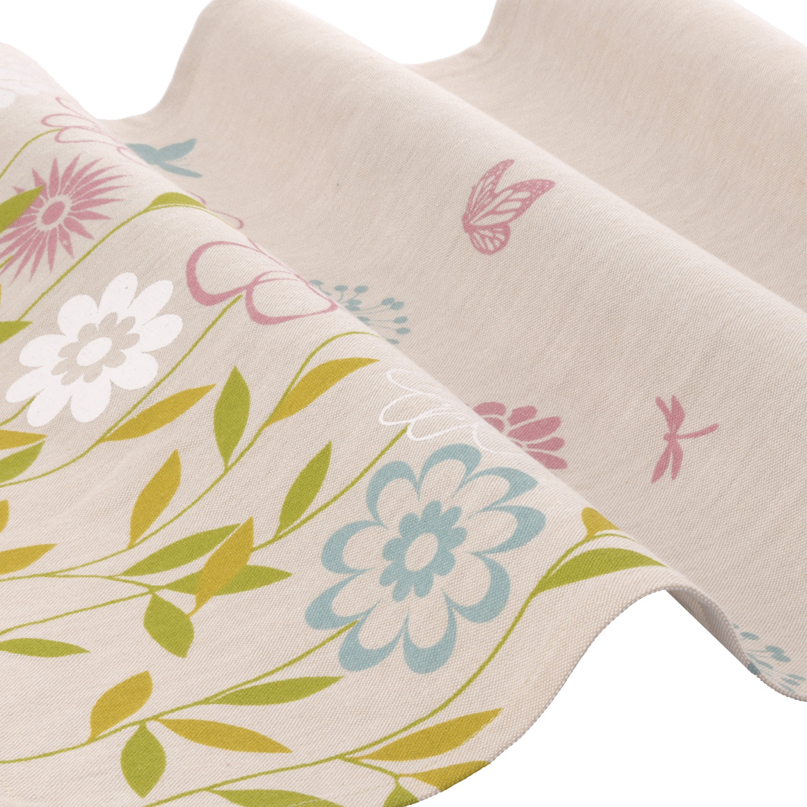 My Home Tischläufer mit Blumen-Print beige / bunt