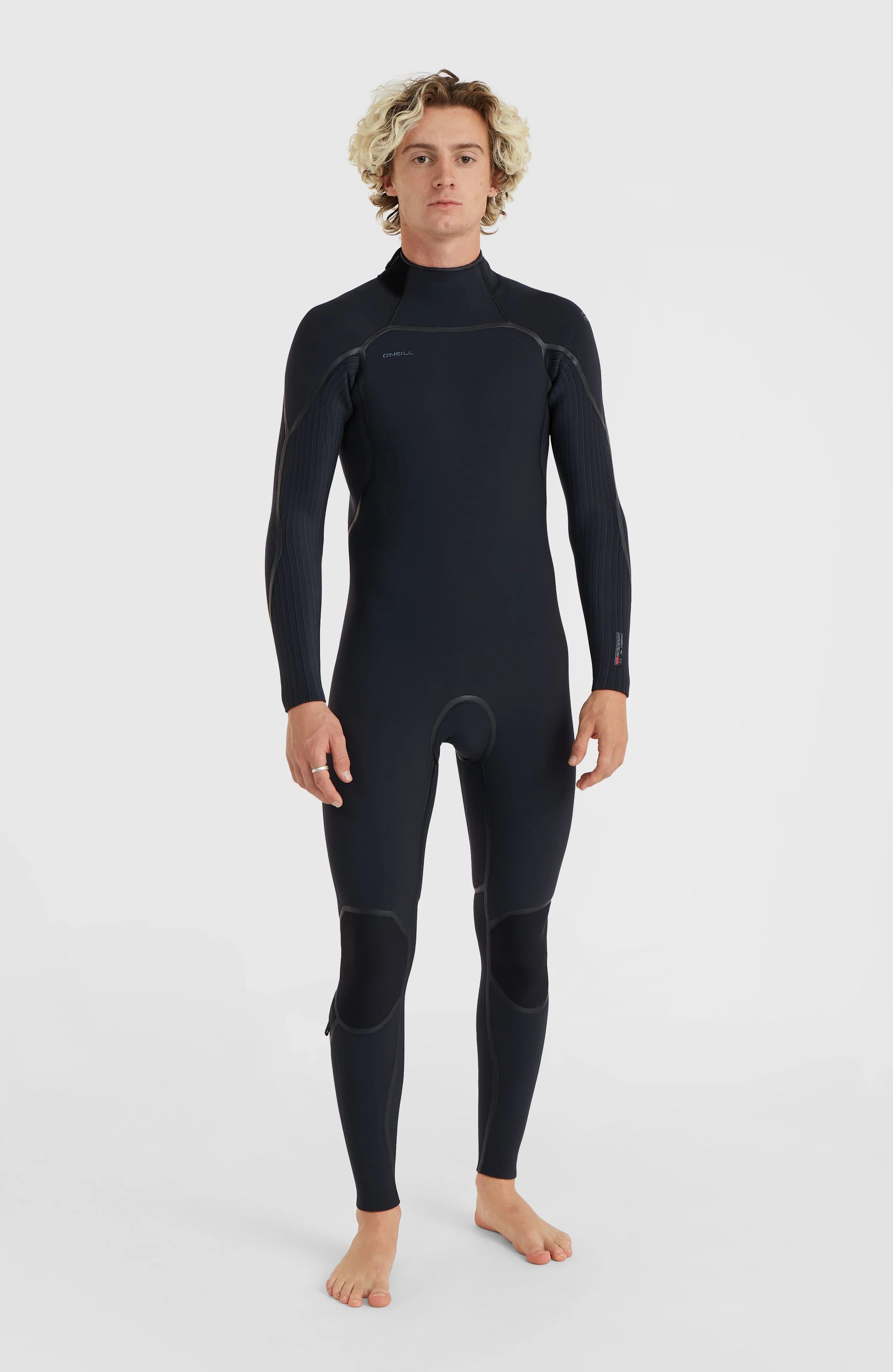 O'Neill Men Hyperfreak Fire 4/3  Back Zip Black