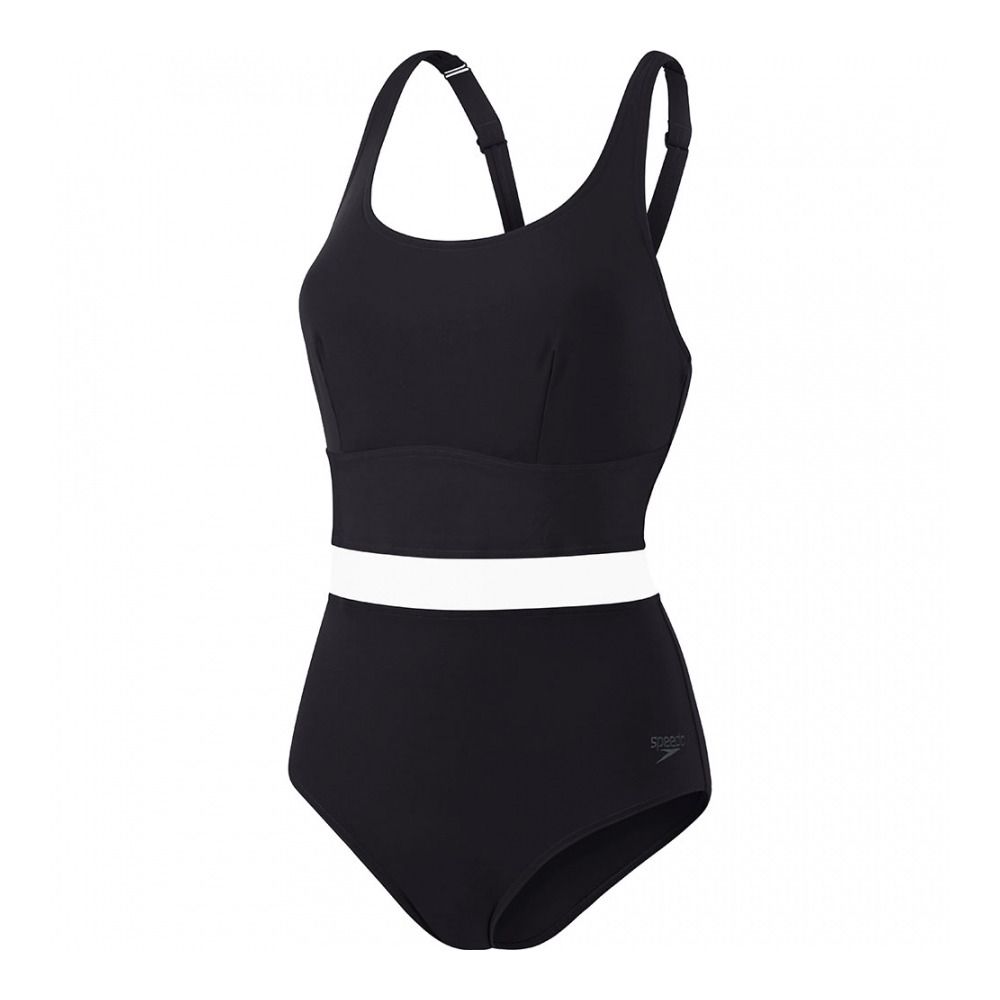Speedo ECO SHAPING LUNIAGLOW - Maillot de bain 1 pièce Femme black
