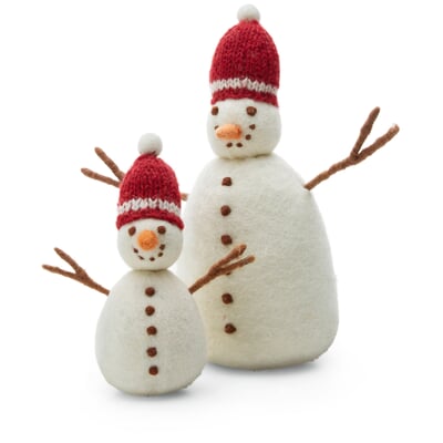 Schneemann Filz, Groß