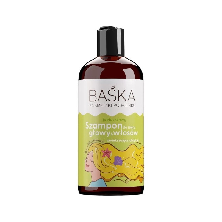 Baśka Shampoo voor hoofdhuid en haar volumeverhogend Appel 500 ml
