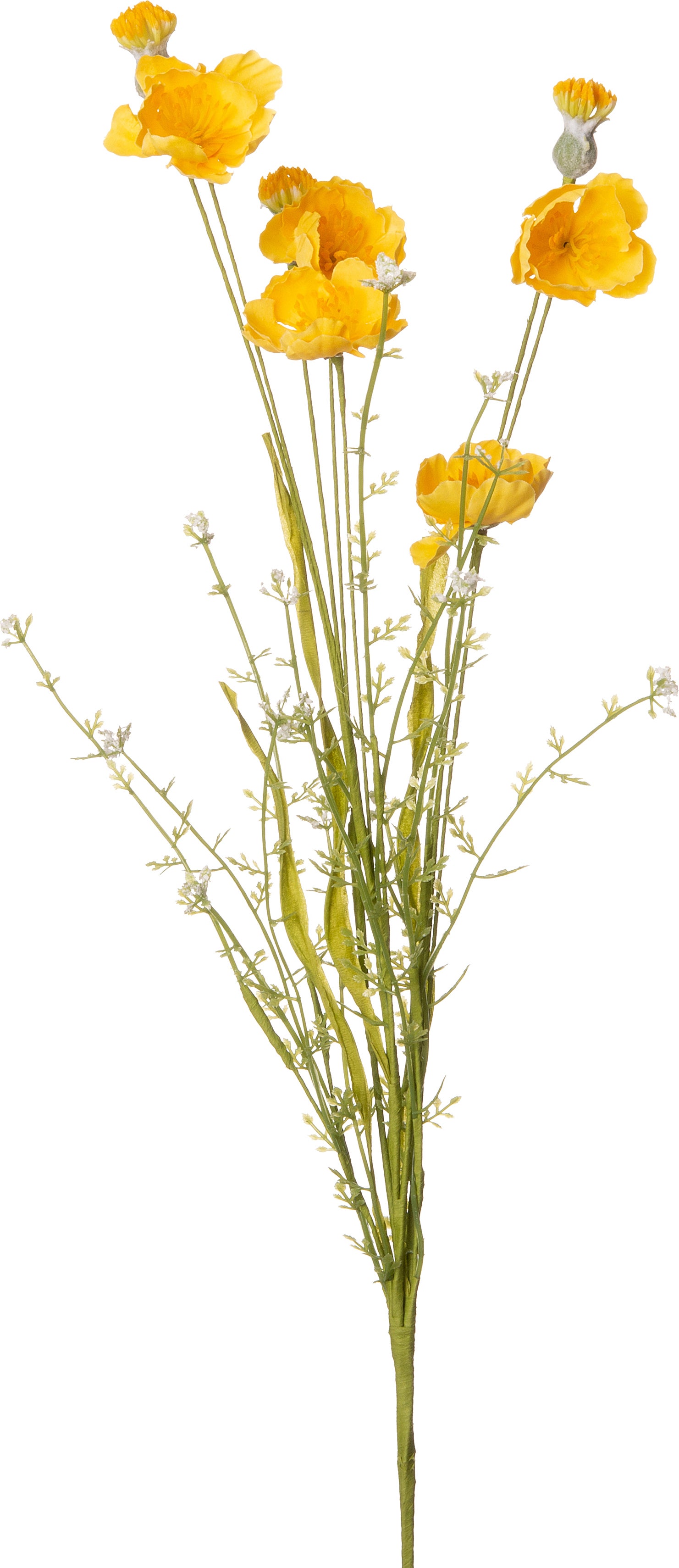 Intratuin kunstbloem Klaproos geel 58 cm