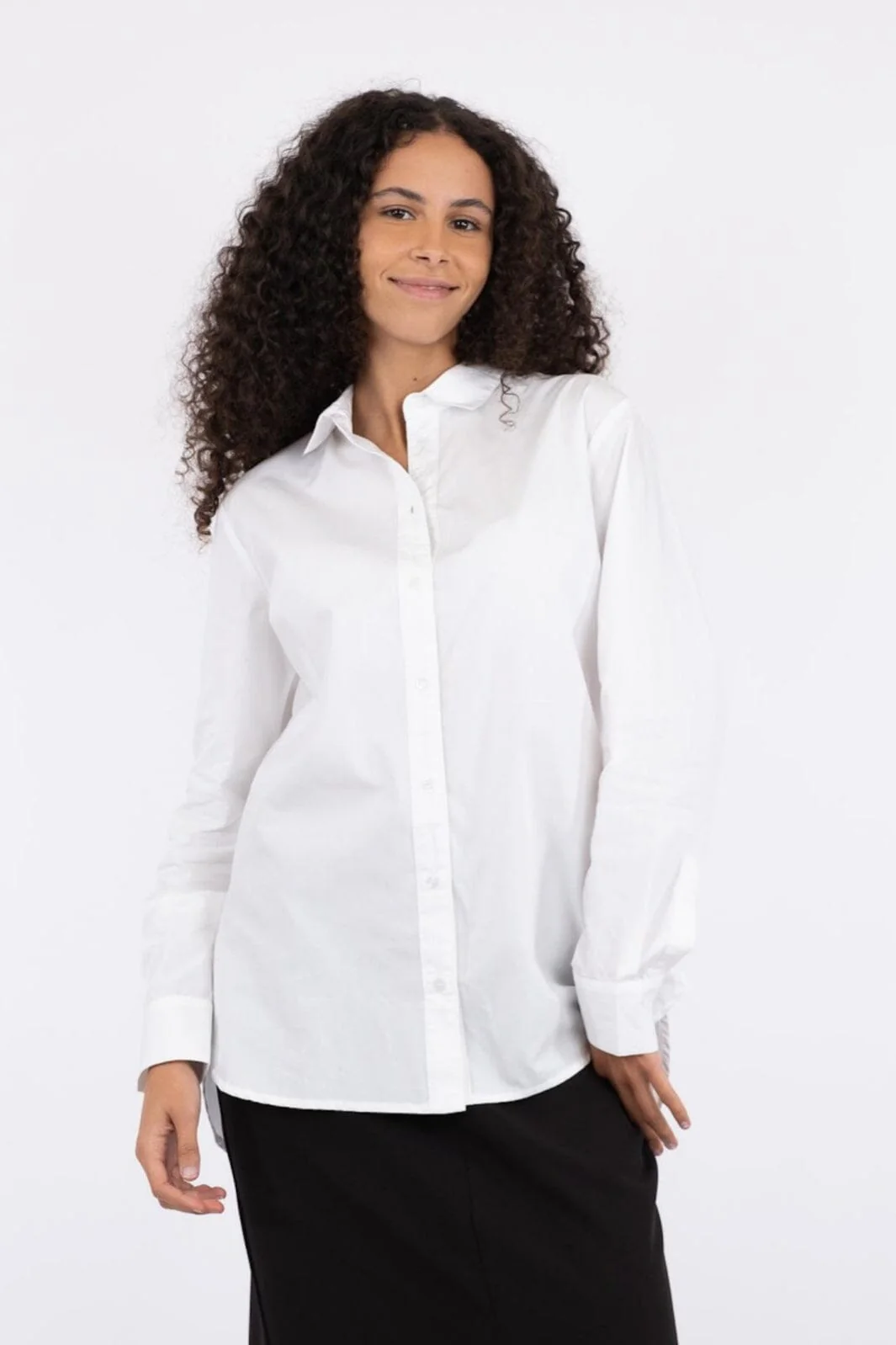 Neo Noir Margit C Poplin Shirt white