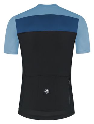Maillot Manches Courtes Vélo Rogelli Core Block Noir/Bleu Homme