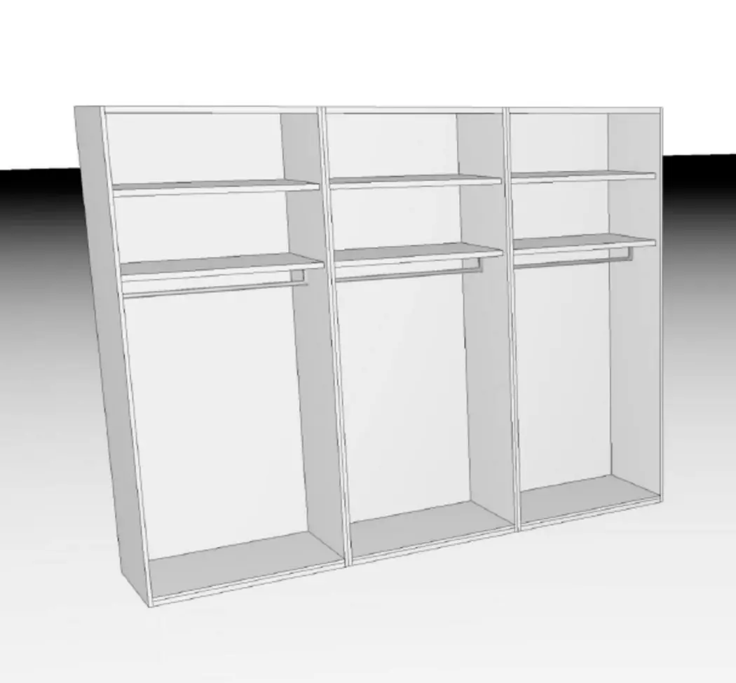 Kleiderschrank Lousada 300 x 235 cm
