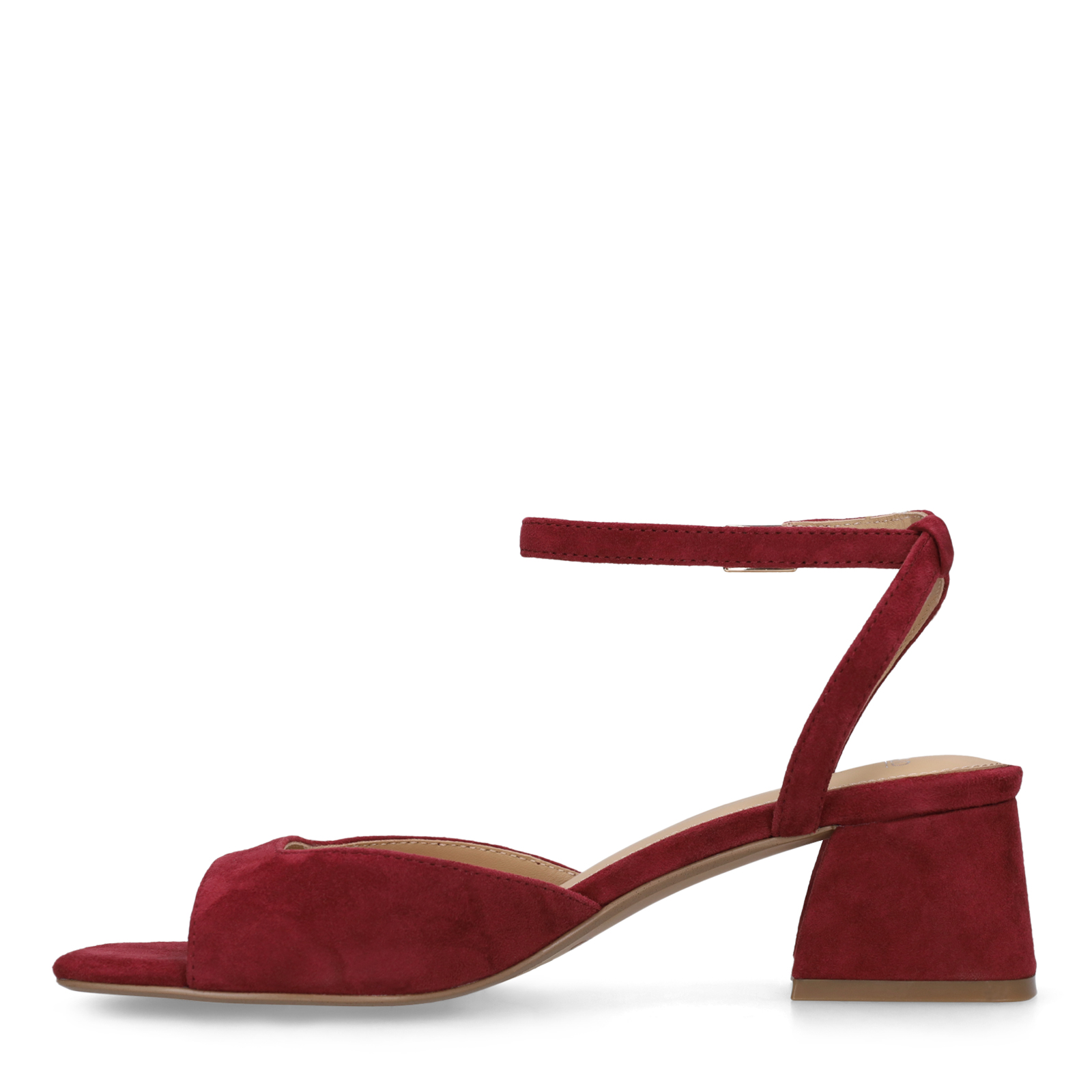 Bordeaux rode suède slingbacks