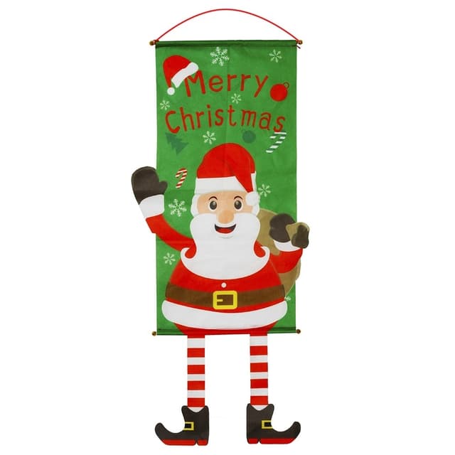Glædelig jul Flag Xmas hængende banner dørdekoration