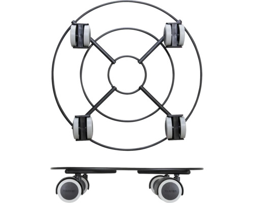 Wagner stalen installatiewagen, Ø 30 cm, draagvermogen 60 kg, grijs