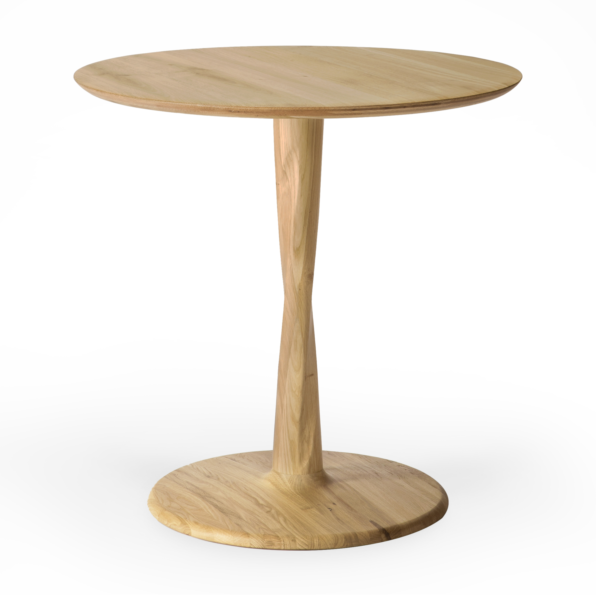 Torsion eettafel rond eiken Ø70 - hoogte: laag 69 cm