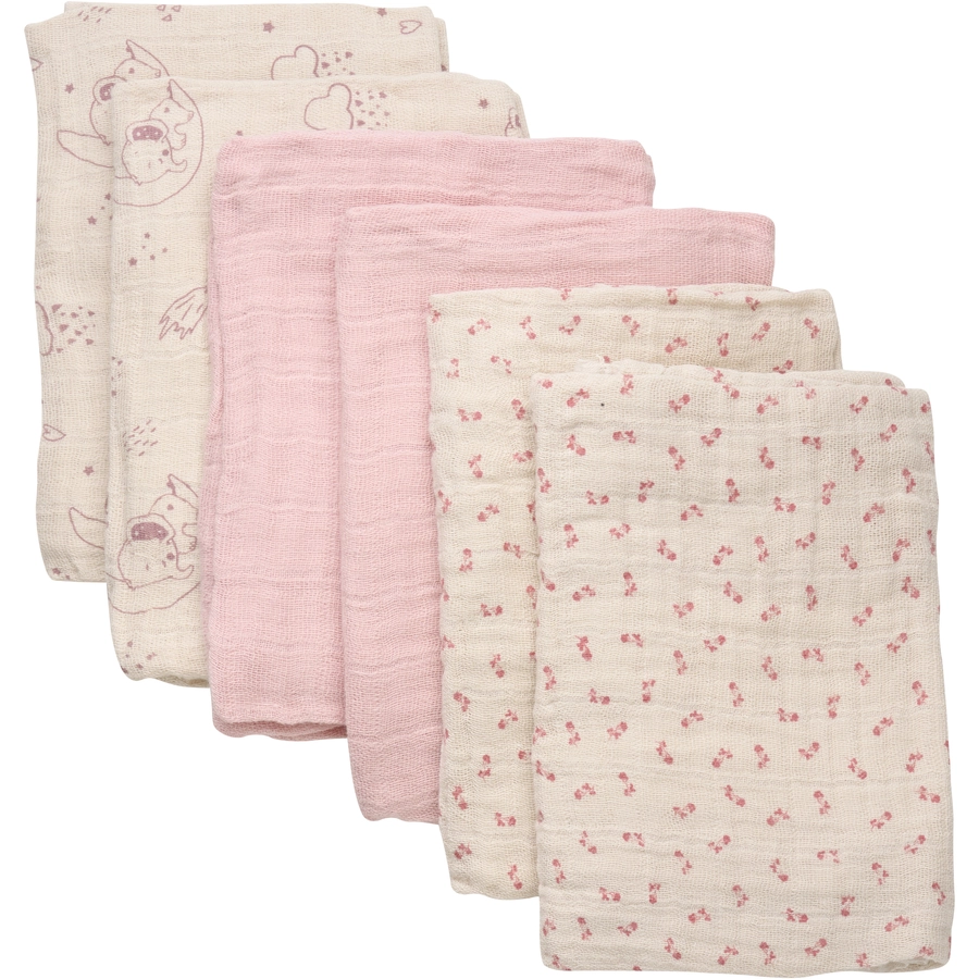 pippi Muslin Tücher 6er Pack Sheer