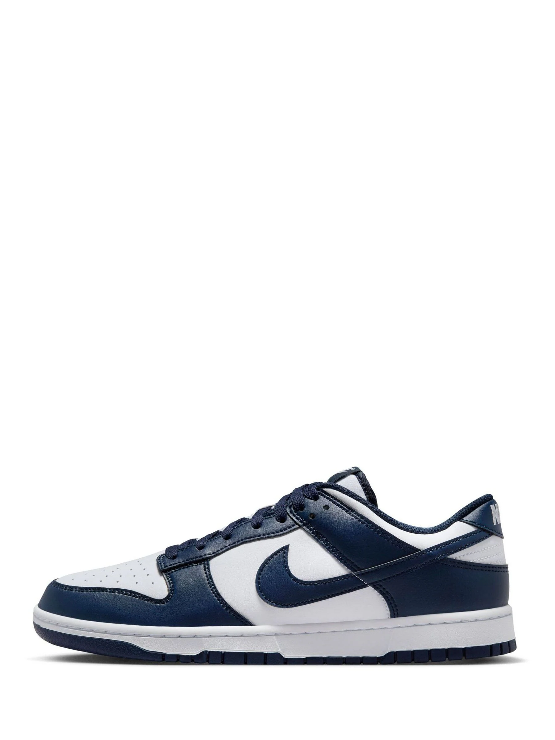 Marineblauw/wit - Nike Dunk Low sneakers