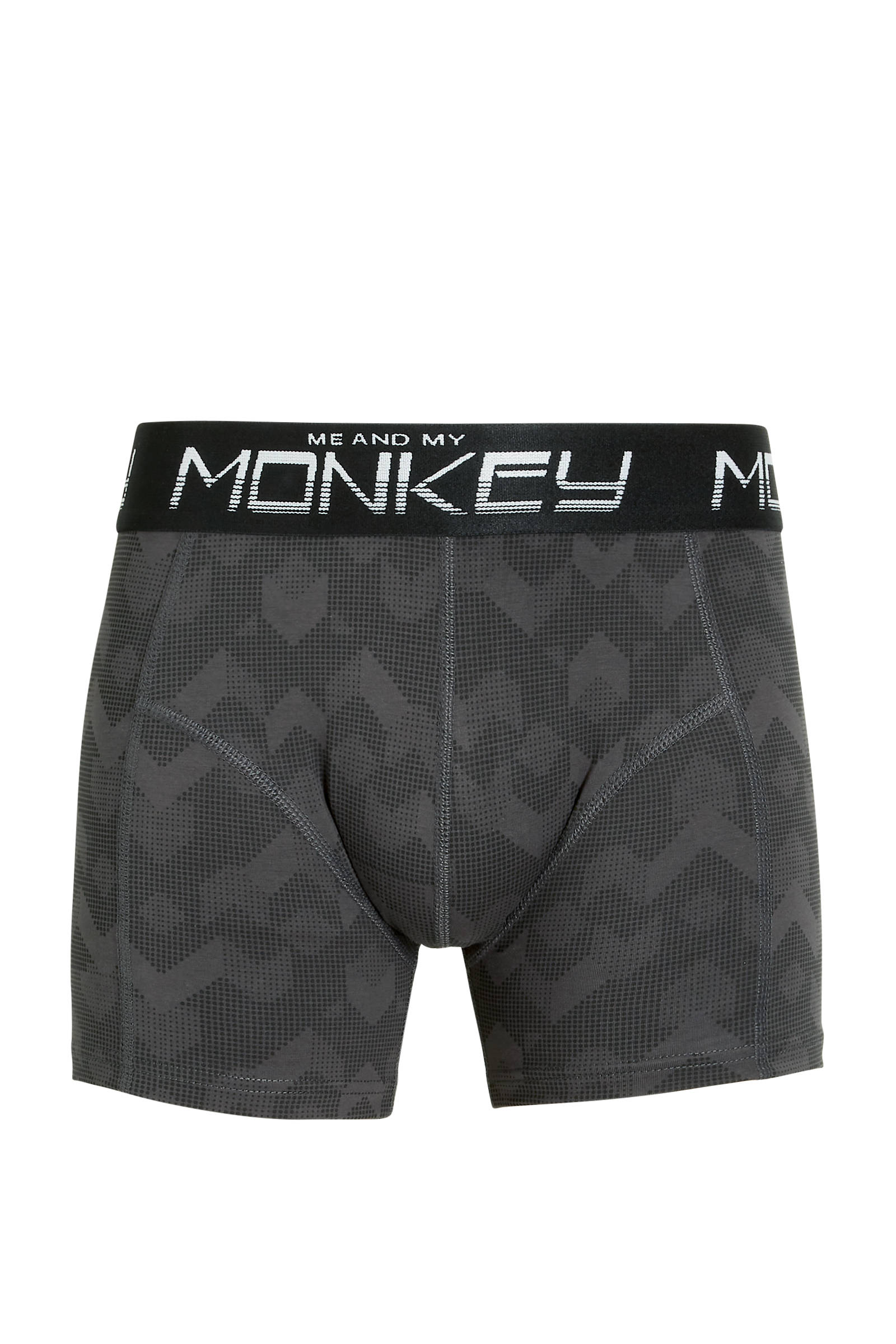 Me & My Monkey boxershort - set van 3 zwart/army