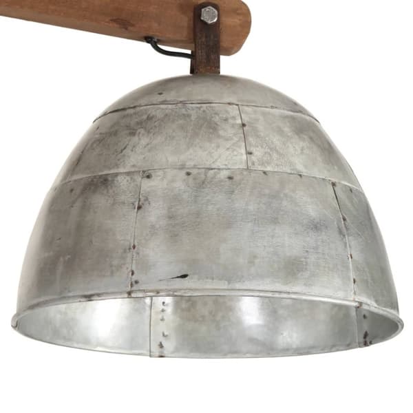 vidaXL Taklampe 25 W vintage sølv 105x30x65-108 cm E27