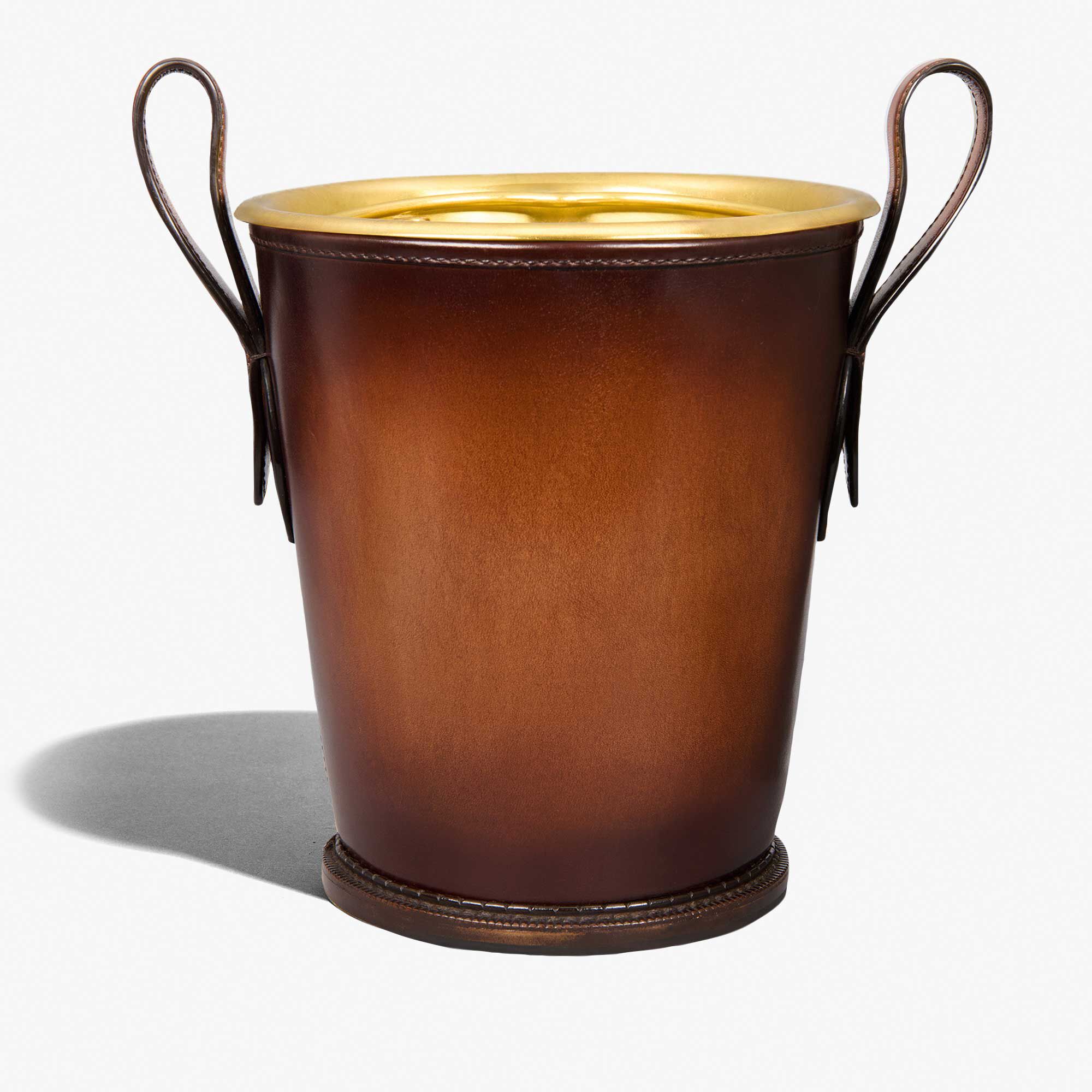 Seau À Champagne En Cuir