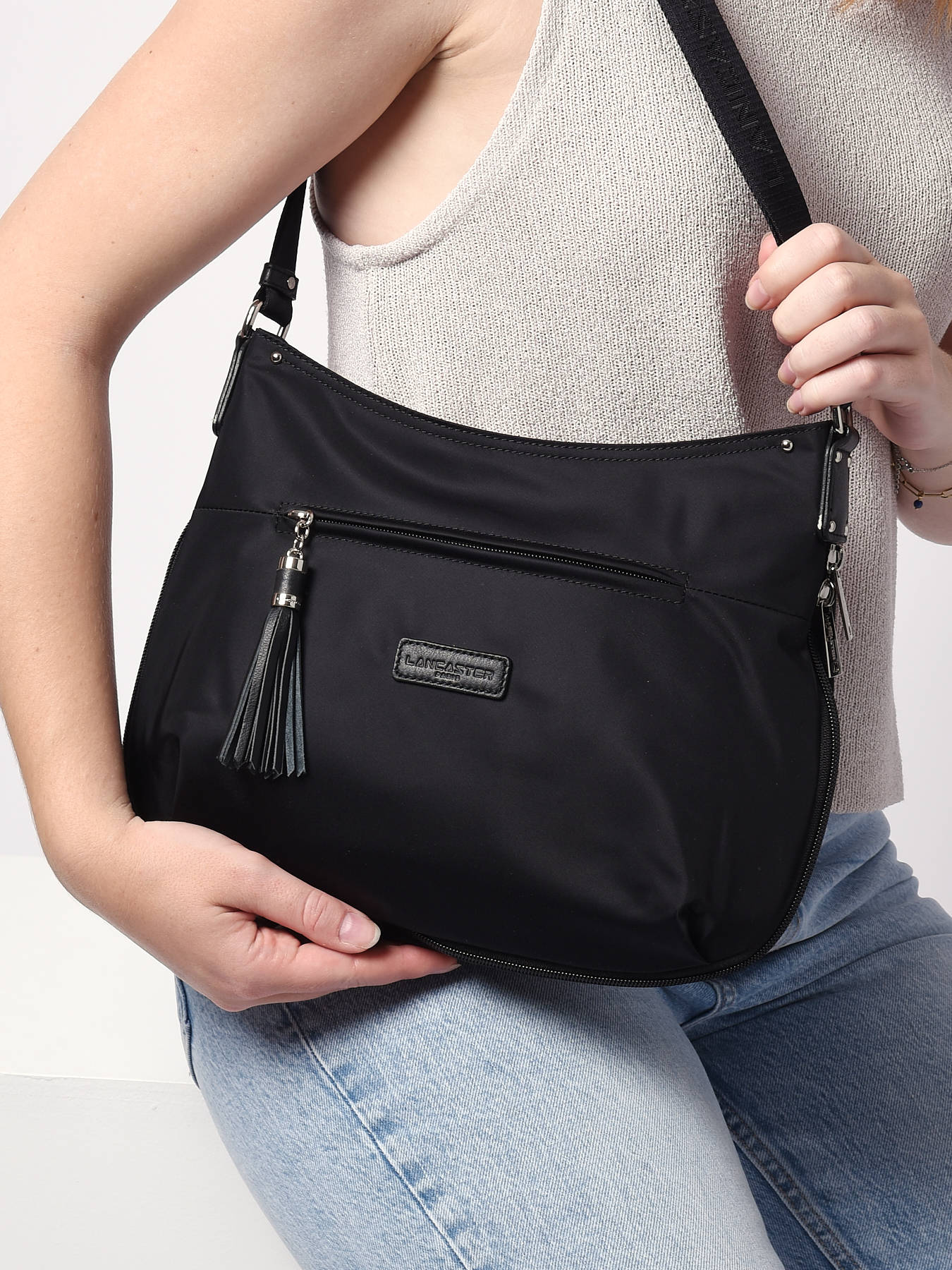 Sac bandoulire Basic pompom LANCASTER