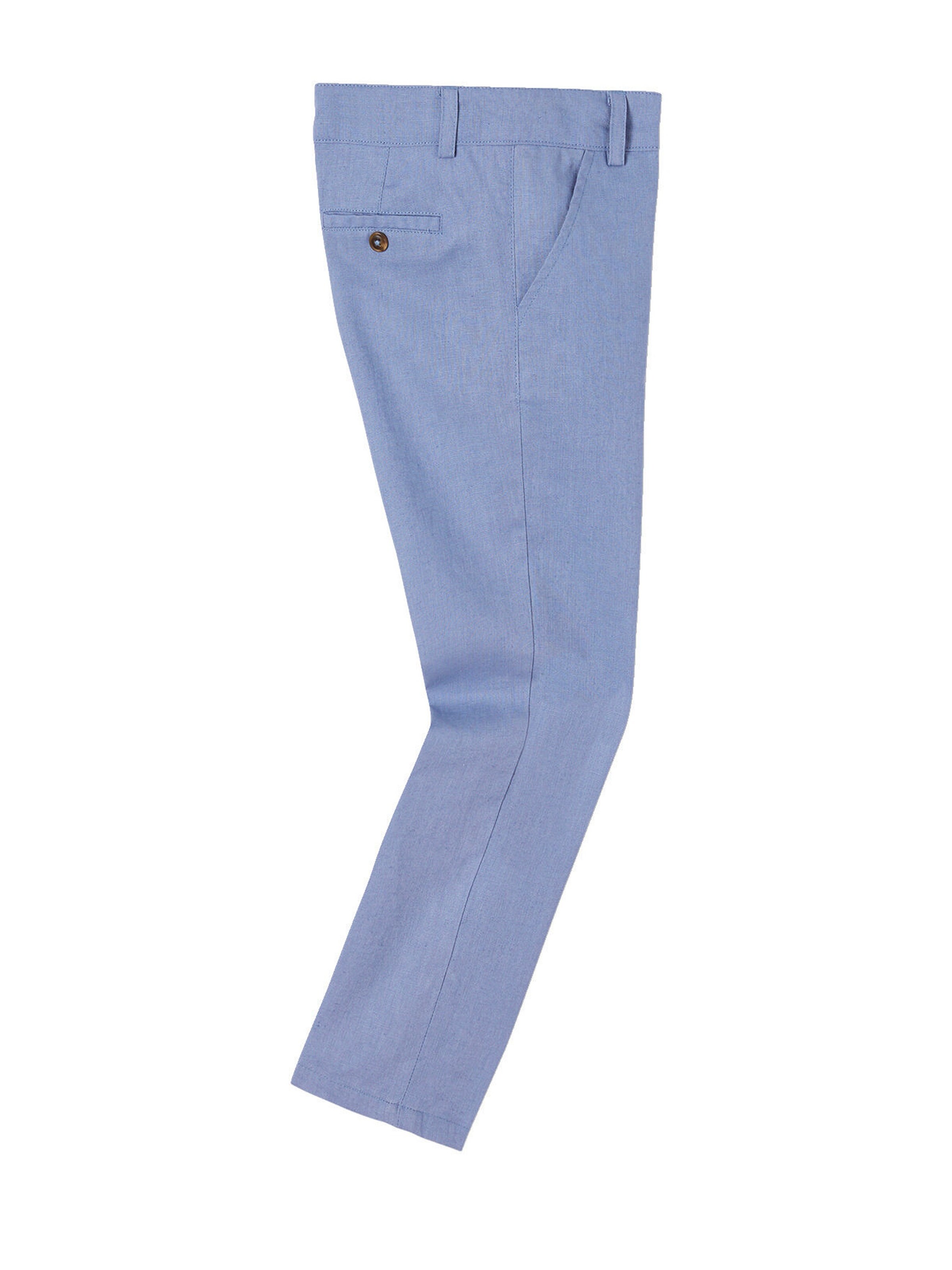 Vertbaudet Festliche Jungen Chinohose, Bundweite verstellbar blau