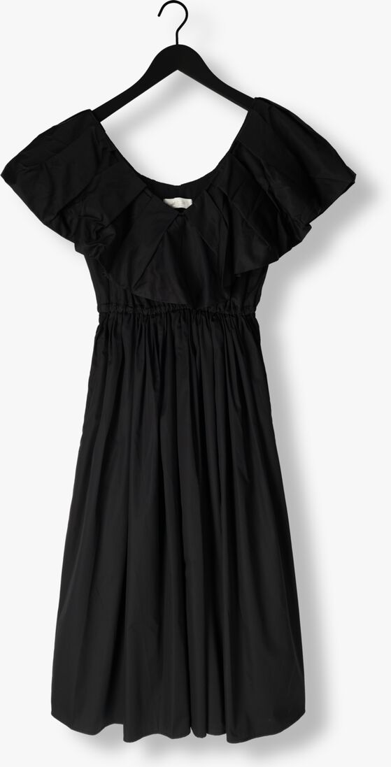 zwarte devotion midi jurk deos