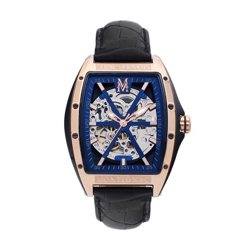 Montre Montignac dt Automatique Bleu
