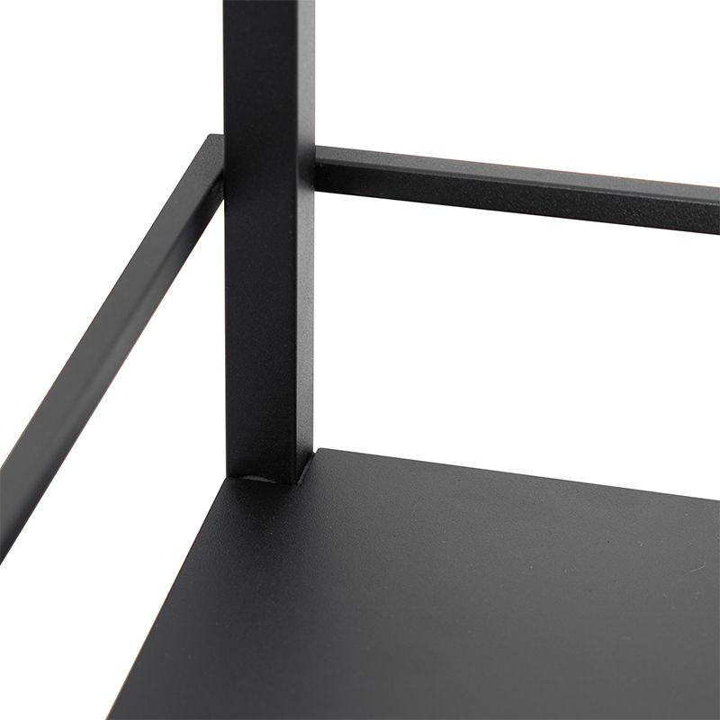 Industriële vloerlamp zwart - Cage Rack
