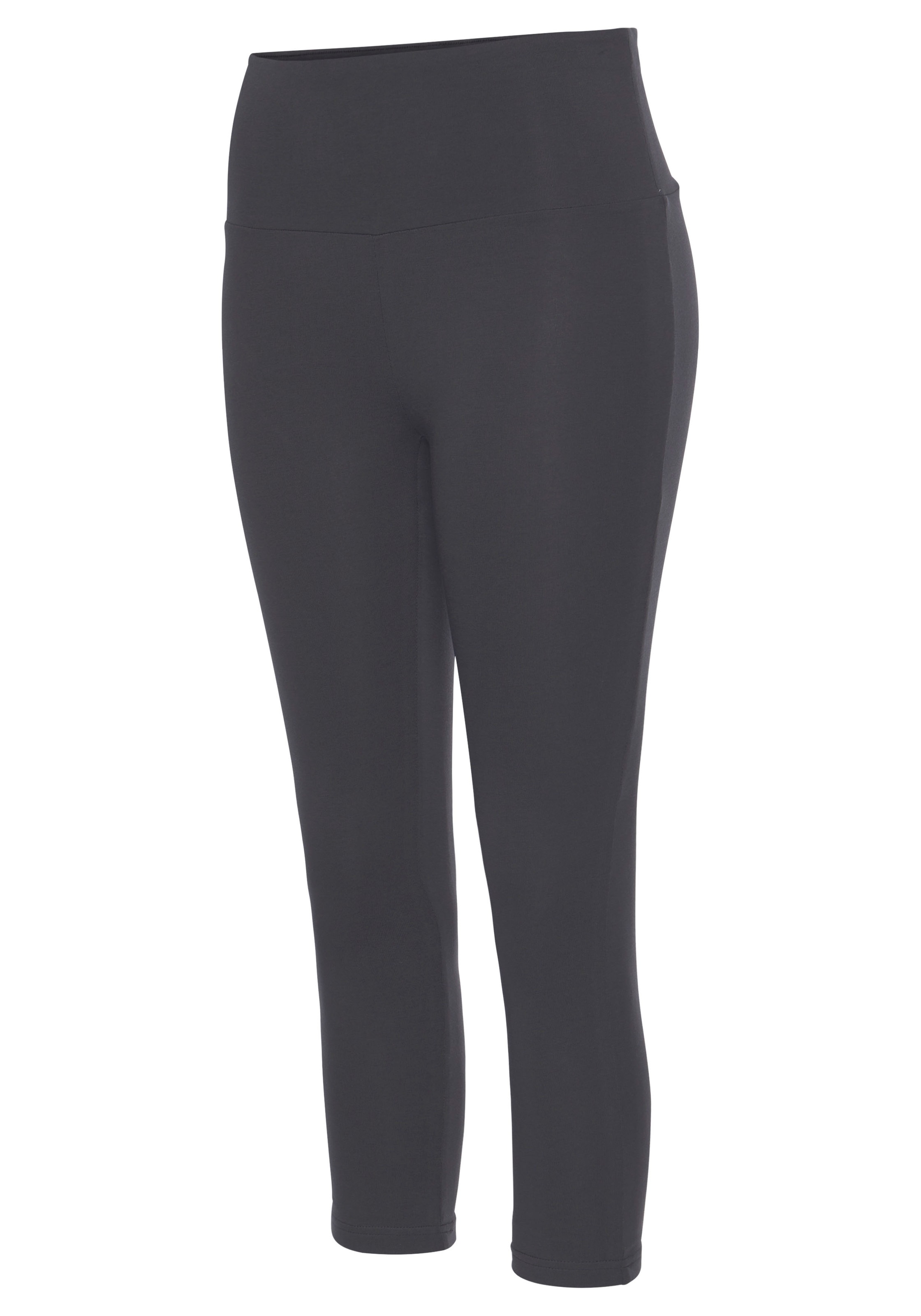 LASCANA Caprileggings  mit breitem weichem Bündchen, Loungewear