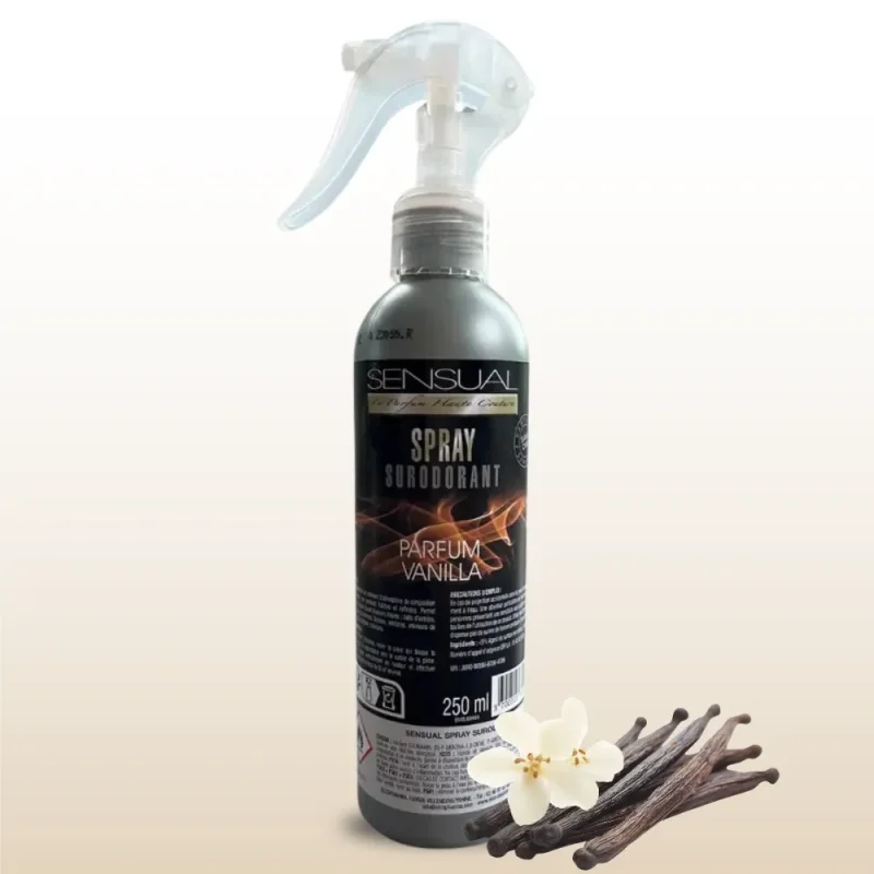 SENSUAL - Spray désodorisant - Parfum vanille - x12