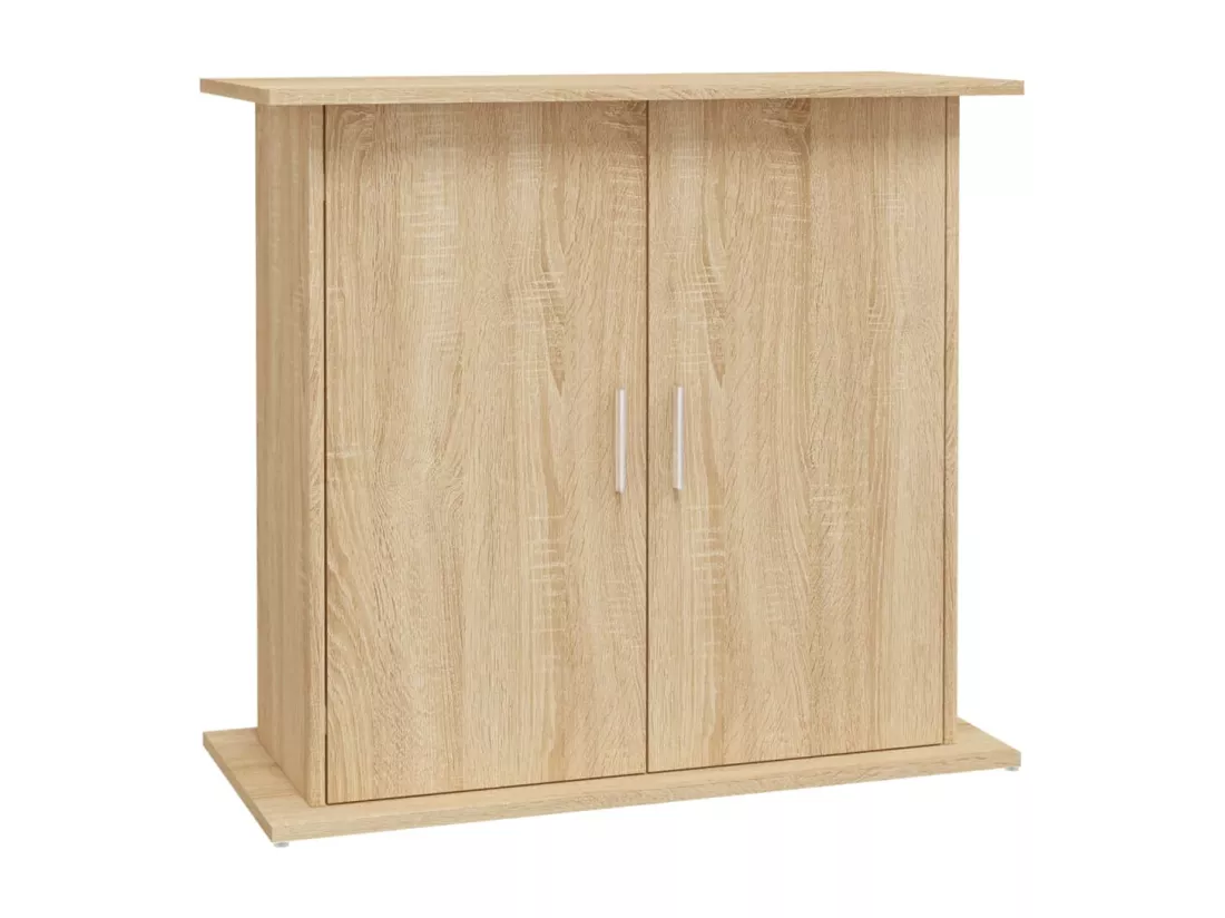 Support pour aquarium chêne sonoma 81x36x73cm bois d'ingénierie