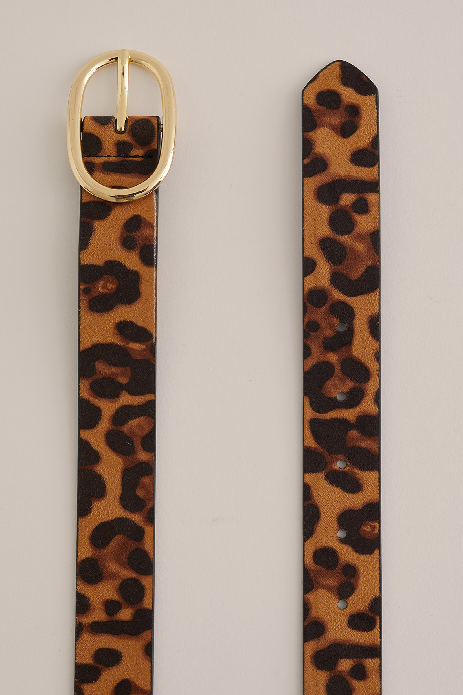 riem met dessin WE Fashion Bruin