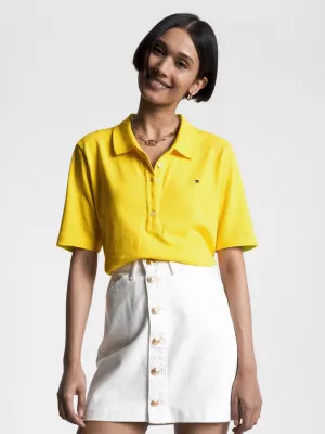 Polo Regular com Bordado de Bandeira da Coleção 1985