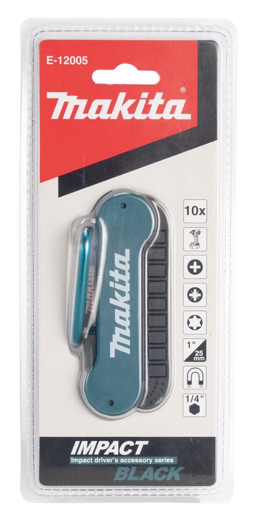 Makita E-12005 Slagschroefbitset Impact Black 25mm PH / PZ / TORX® - 10-delig