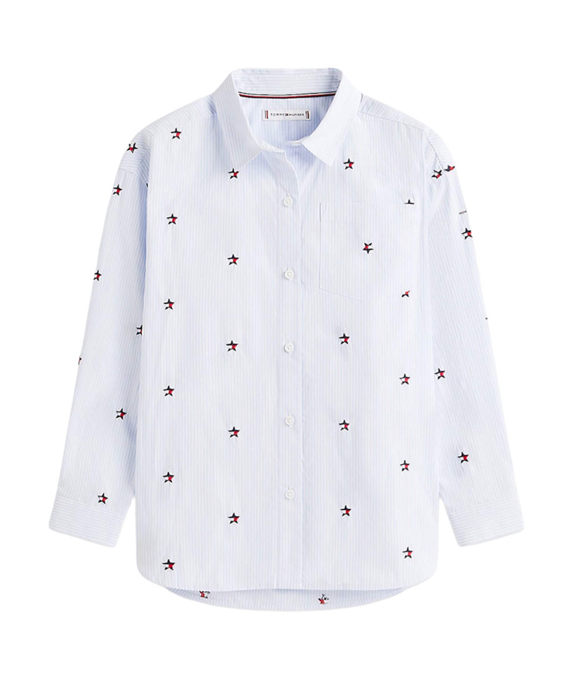 Tommy Hilfiger Meisjes blouse lange mouw blauw