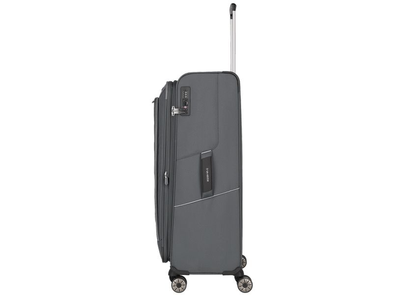 travelite Skaii Trolley L erweiterbar, Grau Reisekoffer