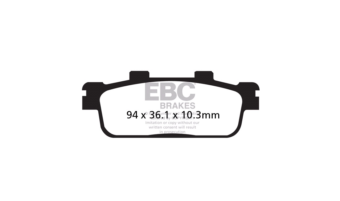Bremseklodser bag EBC, GTS300 08<