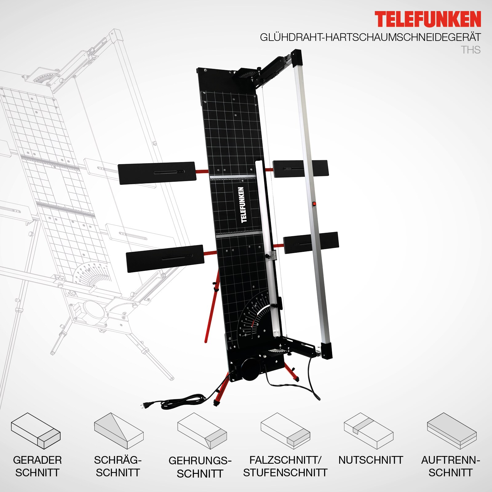 Telefunken Glühdraht-Hartschaumschneidegerät THS
