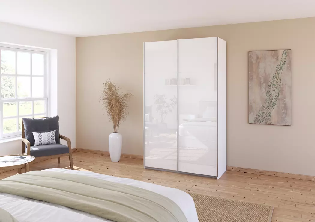 Schwebetürenschrank Quadra 136 x 229 cm