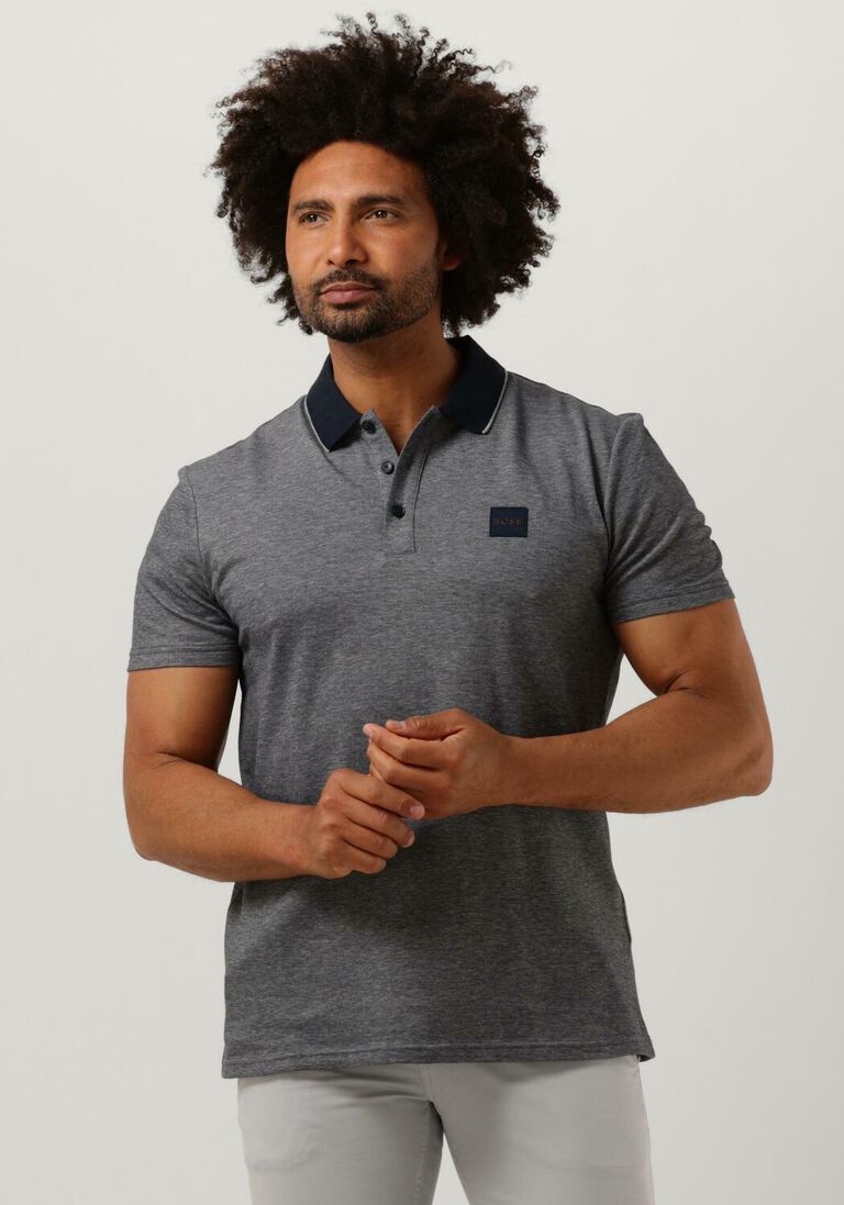 BOSS donkerblauwe boss polo peoxford
