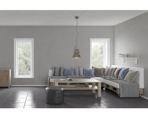 Hanglamp, 1-lichts, Ø 23 cm, grijs/beton