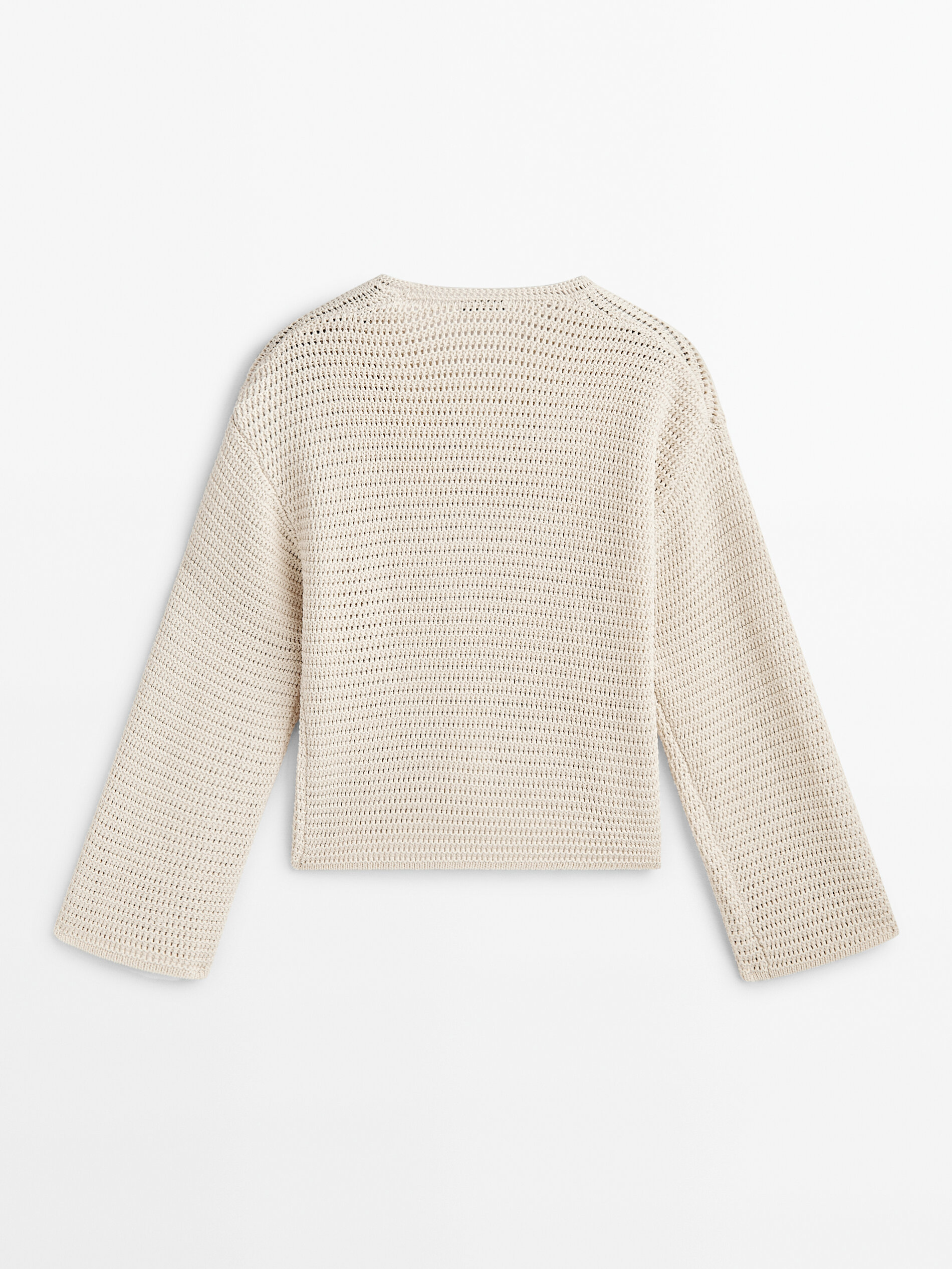 Ponto de crochê Jersey cuello pico - RAW