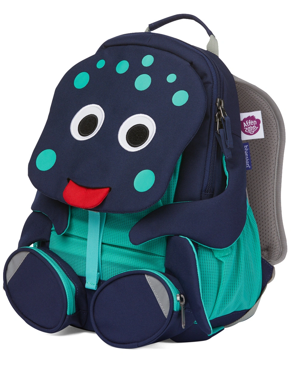 Kinderrucksack GROßER FREUND  OKTOPUS (20x31x12) in blau