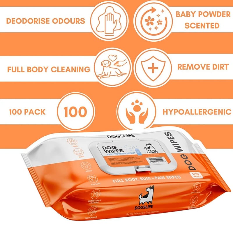 DogsLife Grooming Wipes Hond 100 stuks | 13162
