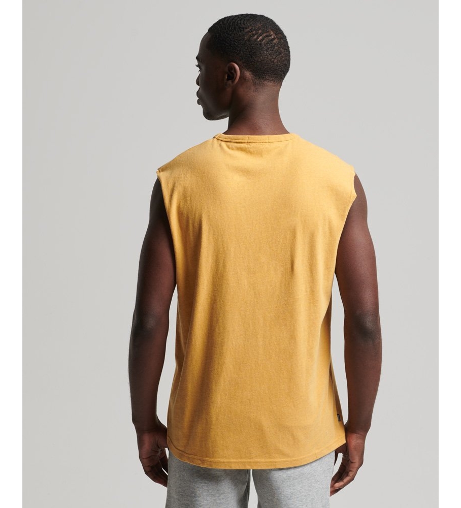 Superdry Camiseta Clásica De Algodón Orgnico Sin Mangas amarillo