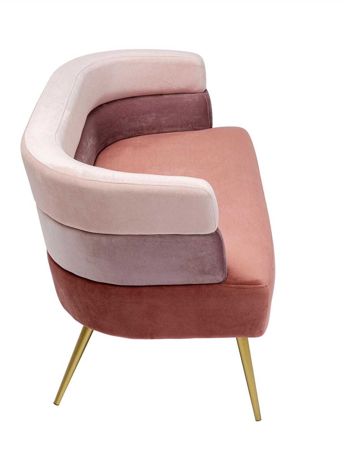 KARE DESIGN Sofa SANDWICH 125 x 64 cm rosa