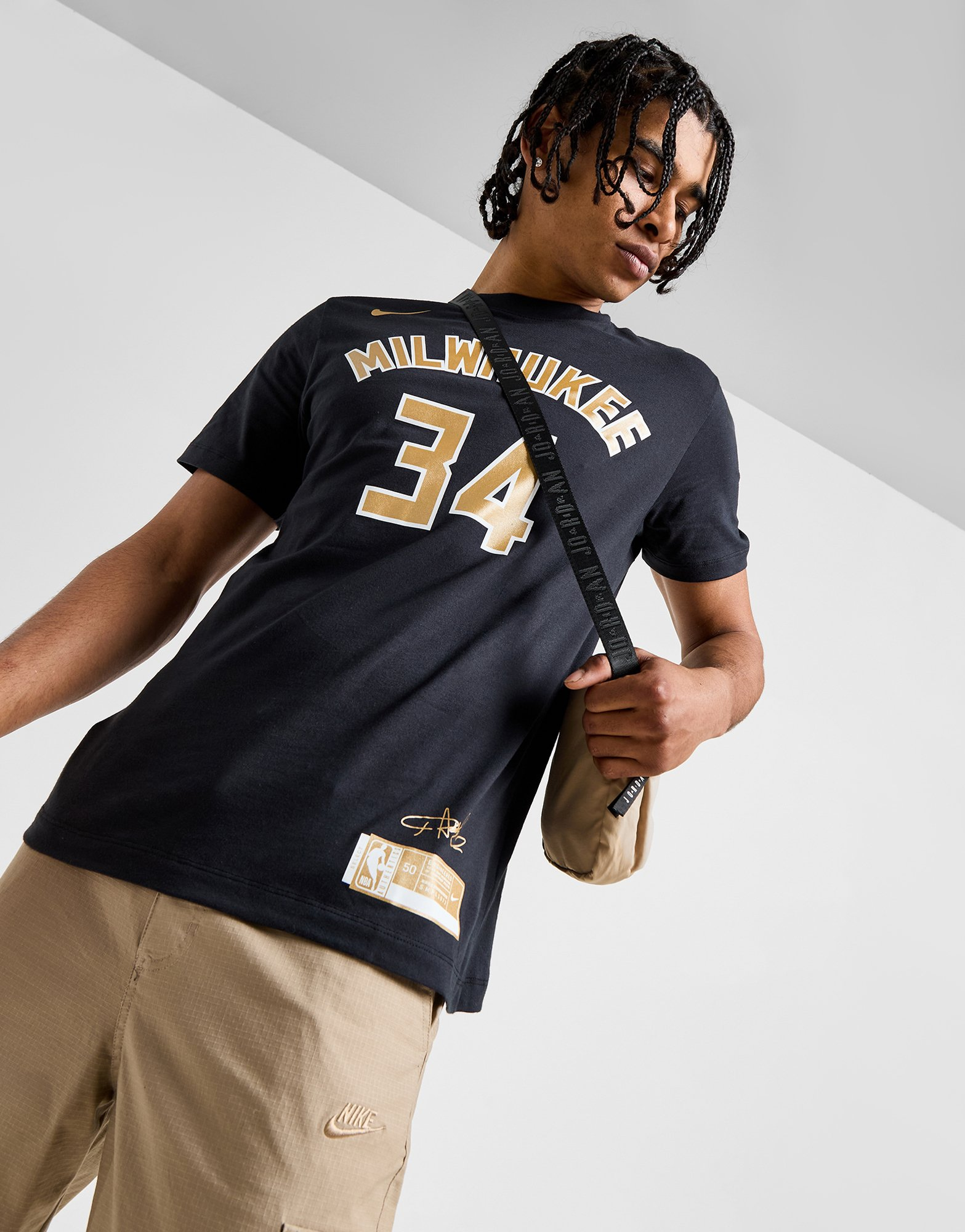 Nike T-shirt NBA Milwaukee Bucks Antetokounmpo #34 Homme