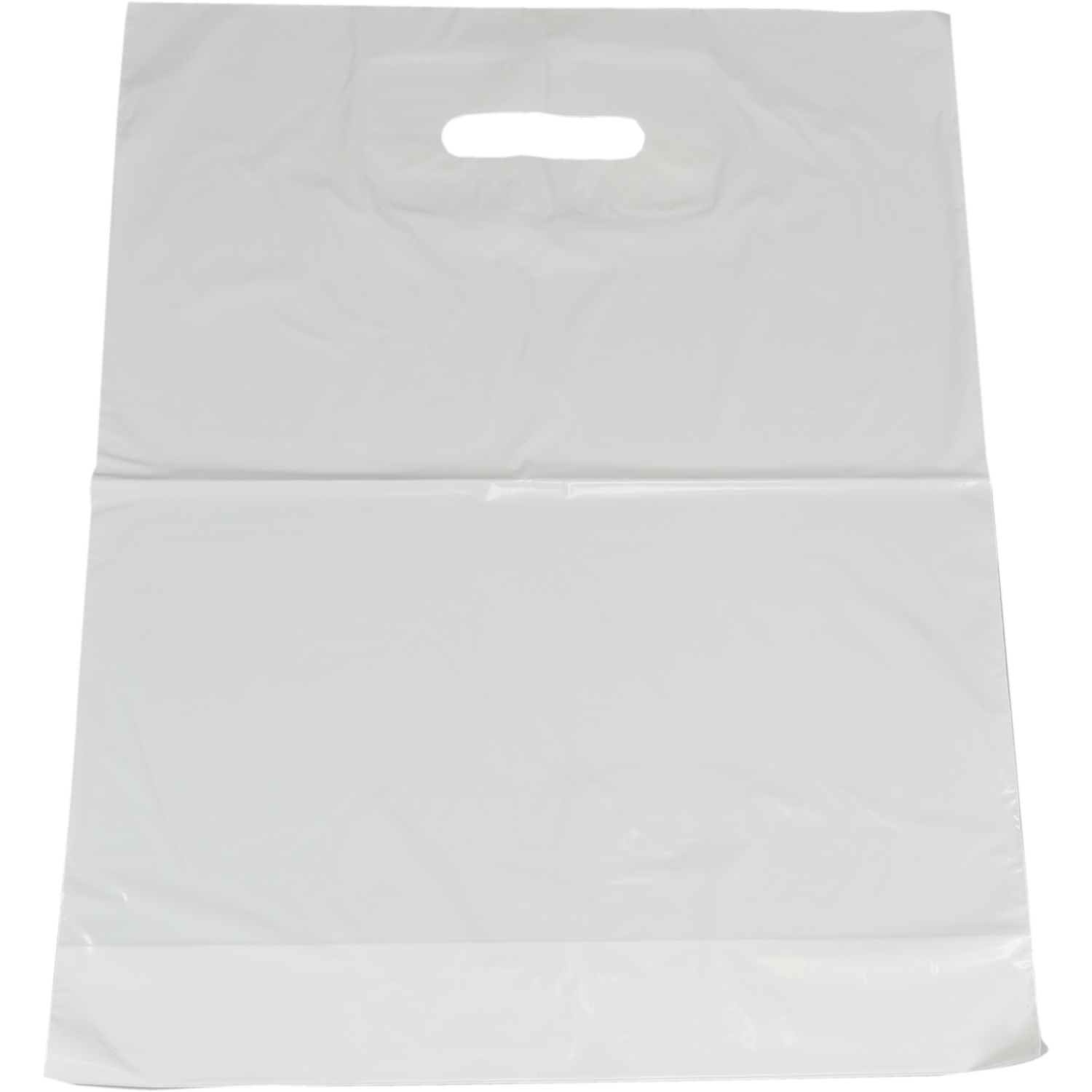 Tas, LDPE, dKT, 37x 10x45cm, draagtas, wit